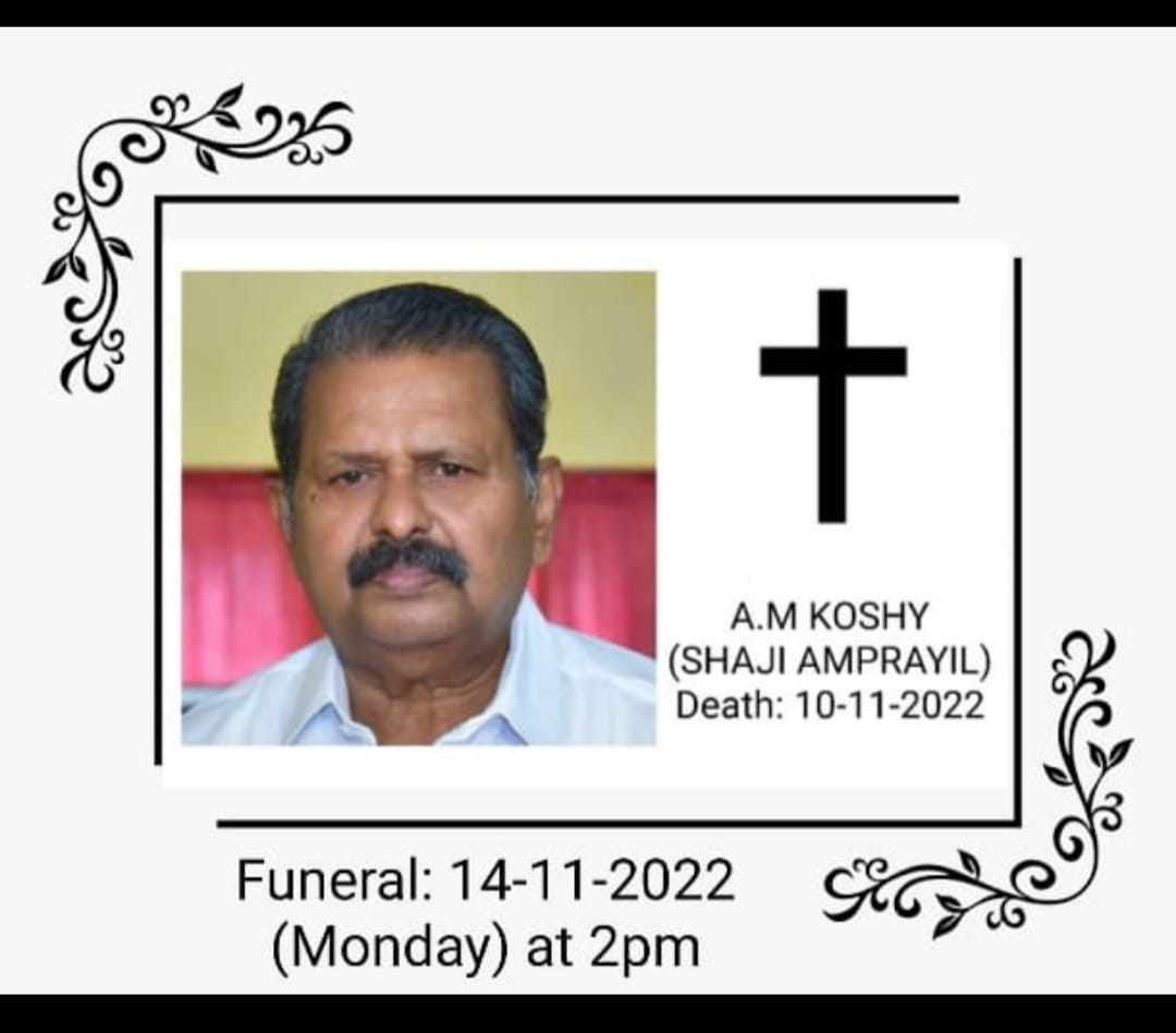 Mr. A.M.KOSHY ( 72YRS)