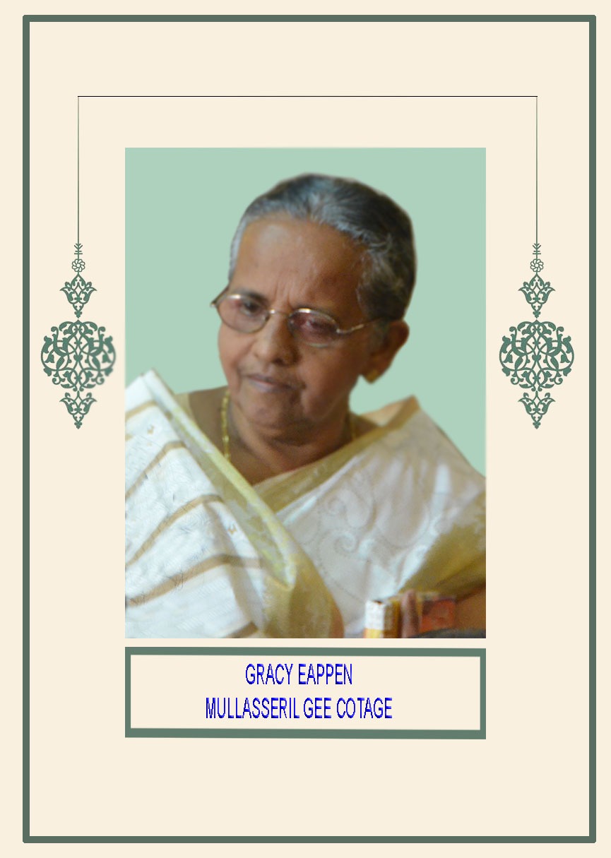 OBITUARY- Mrs.GRACY EAPEN (76 Years)